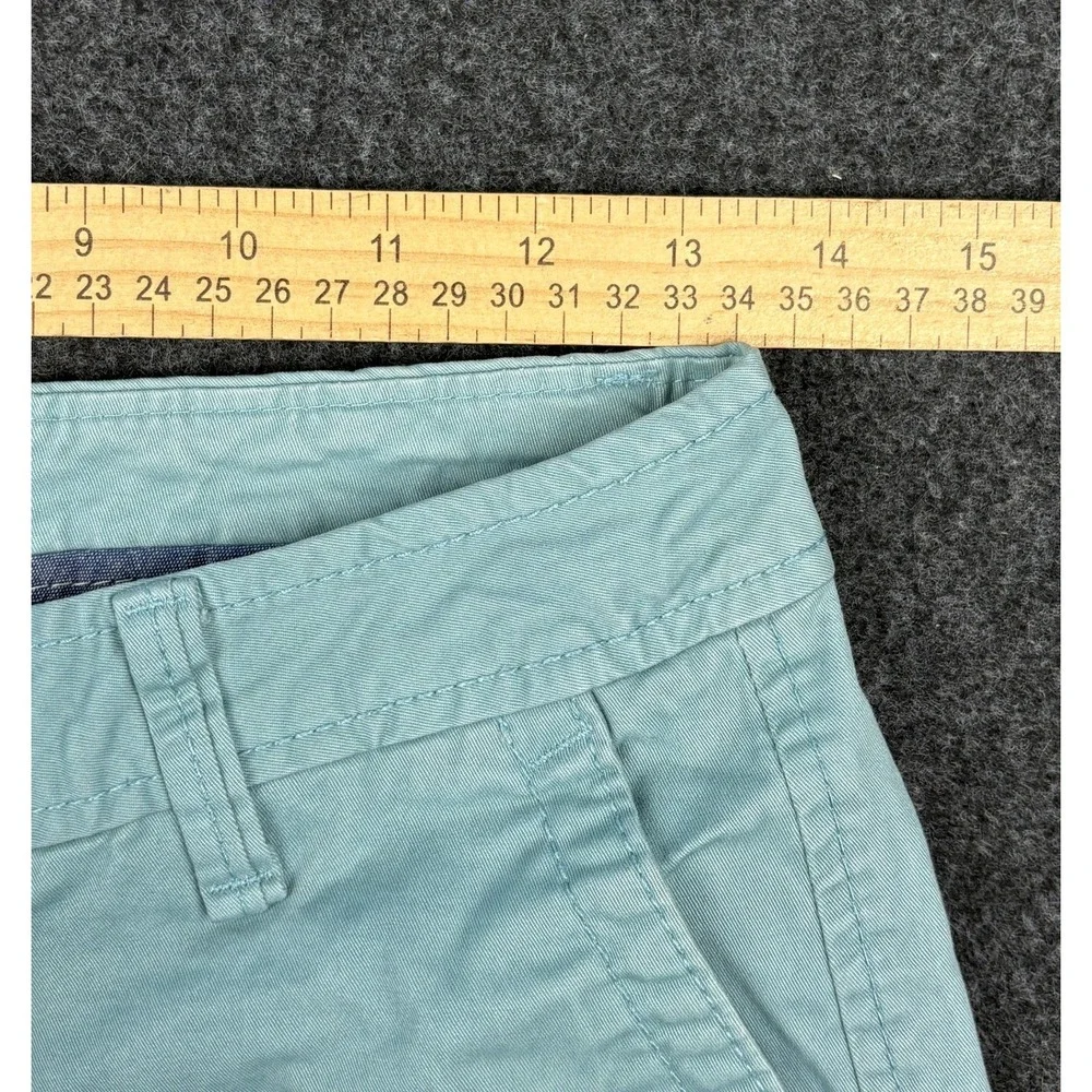 Aeropostale Mens Chino Shorts Size 27 Light Aqua Blue Stretch Cotton Twill 7.5in